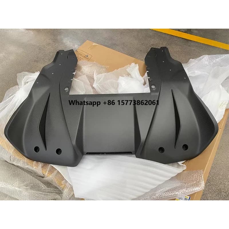 MSO Style Dry Matte Carbon Fiber Car Parts Rear Bumper Diffuser Lip for Mclaren 570S 540C 570GT 2014-2017 Carbon Lip