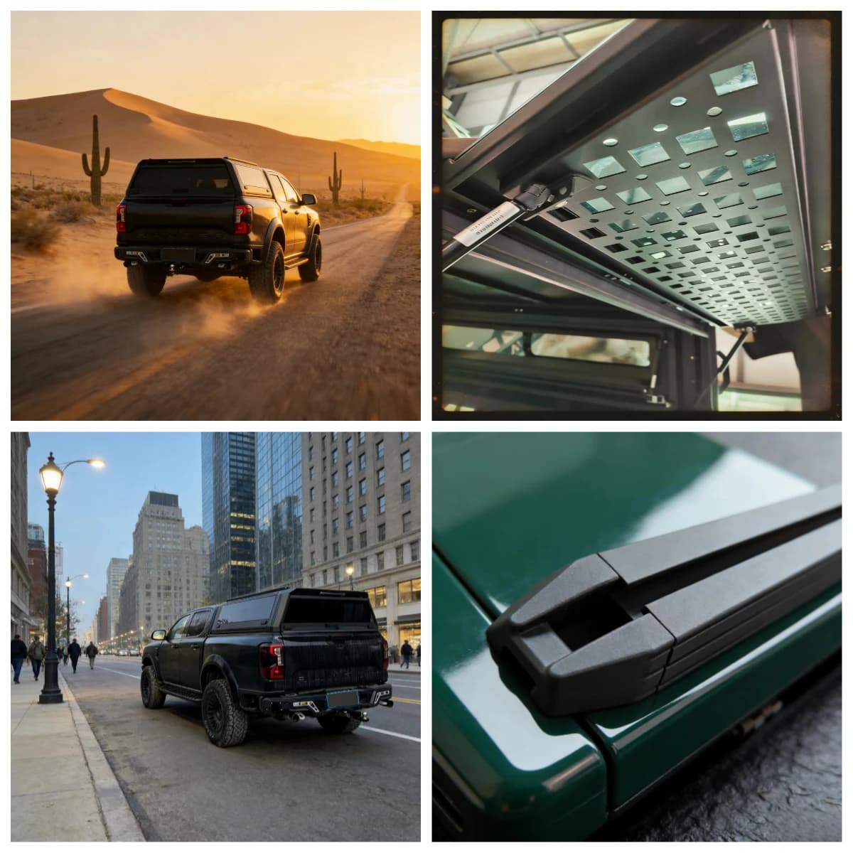 STLF TOYOTAs Vigo Double Cab Retractable Aluminum Alloy Tonneau Cover With Waterproof Hard Top And No-Drill Installation