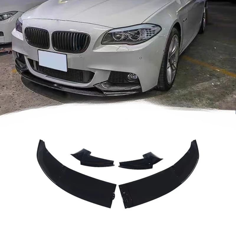 For BMW 5 Series F10 2011-2016 4-Piece Front Lip Spoiler M Performance Style ABS Direct Fit Exterior Styling Body Kit Upgrade