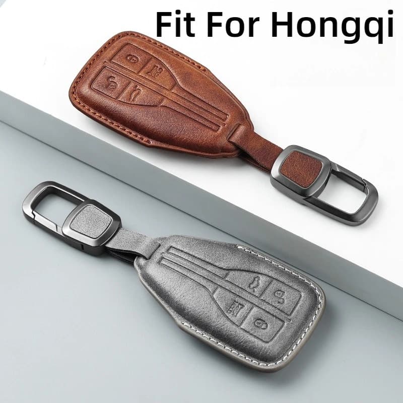 Fit For Hongqi HS5 2019 2020 2021 2022 Car Key Card Holder Smart Card Case Suede Protective Shell
