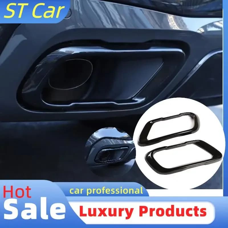 Stainless Steel,Car Tail Muffler Exhaust Pipe Output Cover,for BMW X5 G05 X6 G06 X7 G07 2019-2021 Accessory,For M Sports Version