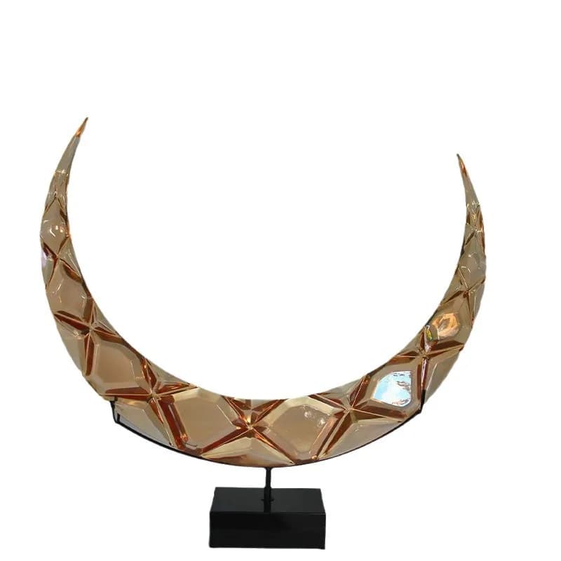 YJQ Imitation Glaze Sculpture, Abstract Home Decoration Art, Patterned Desktop Ornament, Transparent Sculpture