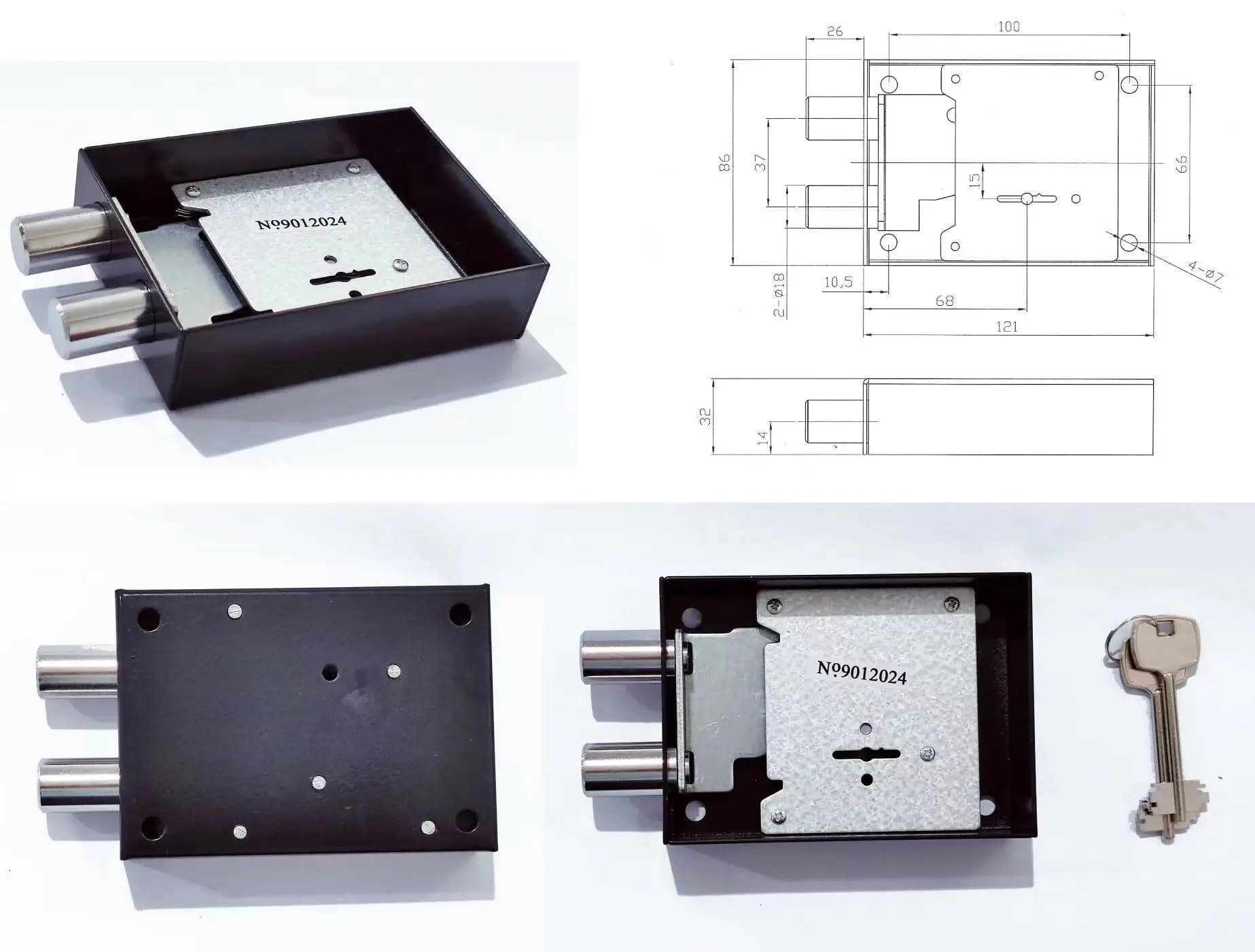 Safe mechanical lock Blade lock Money lock