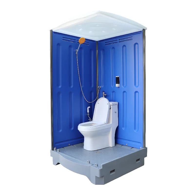 Outdoor mobile toilet Plastic sitting Public convenient Shower integrated