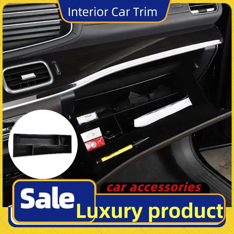 For Mercedes GLE GLS Class W167 X167 2020 350/AMG 450 500e AMG Car Co-Pilot Glove Storage Box Container Organizer Accessories