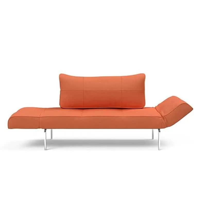 Foldable chaise longue, simple metal leg single sofa bed, study office leisure so******ch break bed
