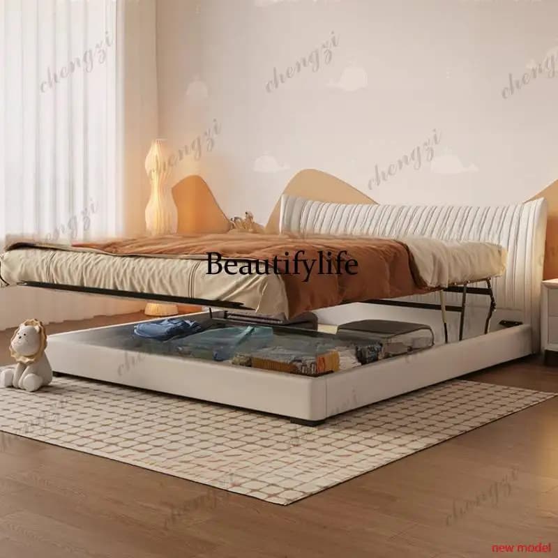 Duver Elegant Double Bed Size Australia Normal Frame Storage Double Bed Adults Modern Metal Cama Matrimonial Furniture For HomeA
