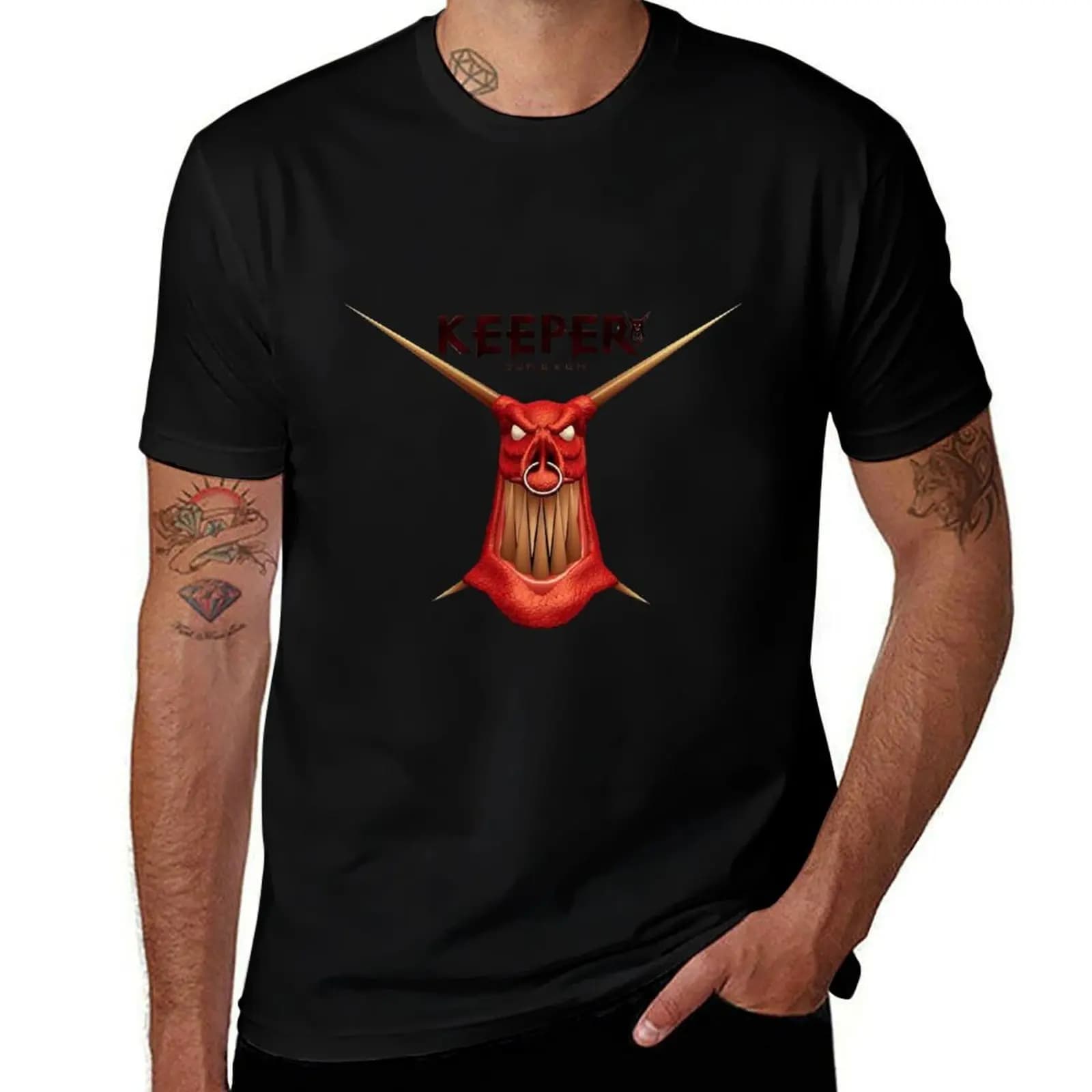 dungeon keeper T-Shirt t shirt man cotton T-Shirt