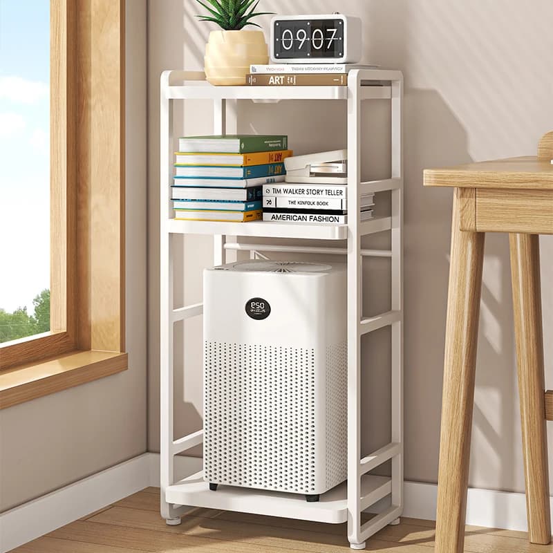 Bedroom 4 Layer Metal Miniature Bookshelf for Kids Living Room Ground Air Purifier Storage Rack Ornaments Organization Shelf