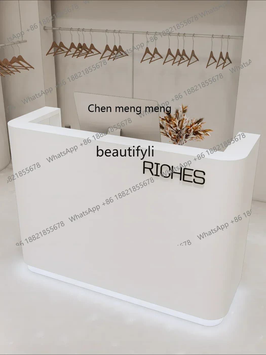X Ayh Cashier Shop Small Clothing Store Bar Counter Beauty Salon Hair Salon Reception Desk Company Reception Desk