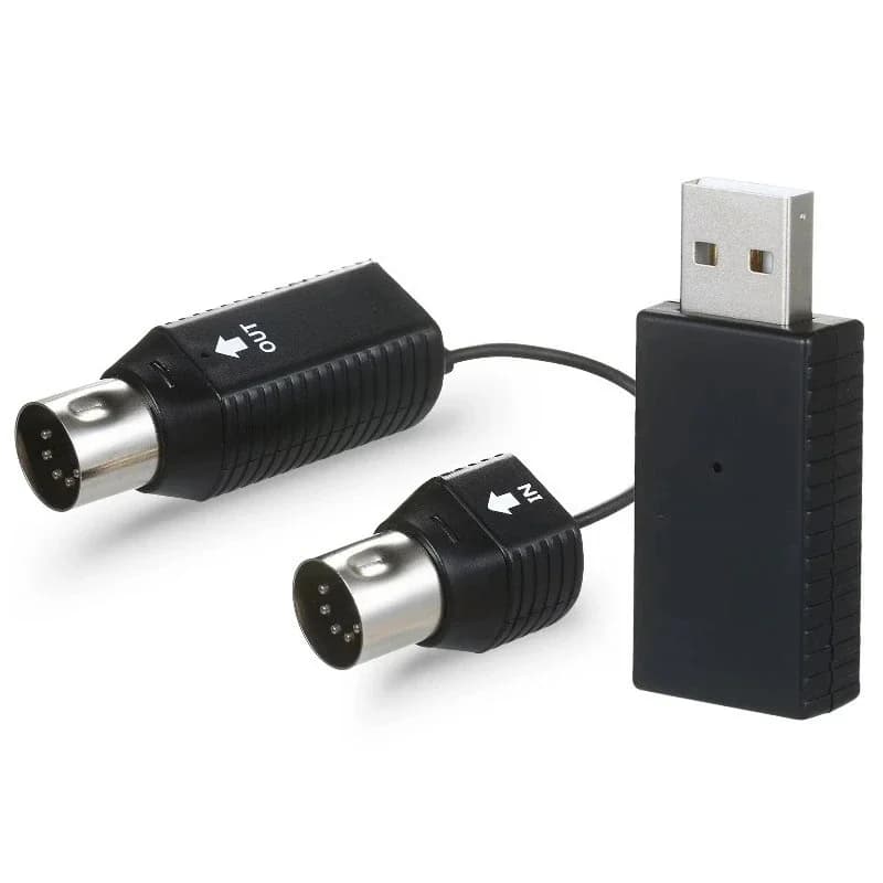 Mini Wireless Transmission System Wireless Adapter Plug and Play Supports Devices with MIDI Interface