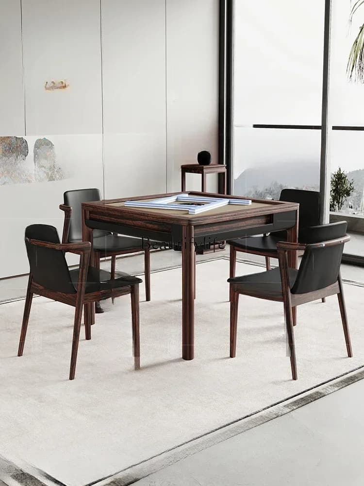 FGNew Chinese fully automatic solid mahjong table dining table dual-purpose high-end electric mahjong table