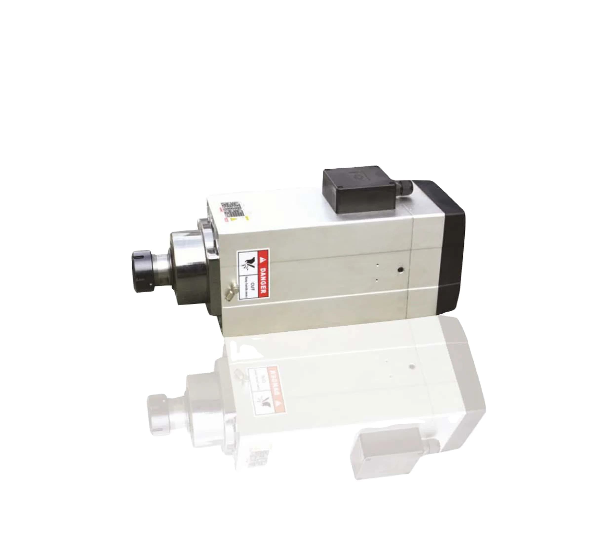 12KW Manual Tool Change Spindle Square Air-cooled Spindle Motor High Speed Spindle Motor for CNC Router