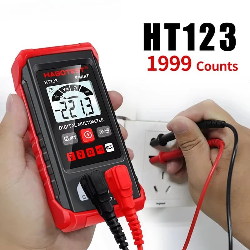 Mini Digital Multimeter AC DC Voltage 600V Smart Multimetro Auto Range Meter NCV Ohm Test Profesional Electrician Tester