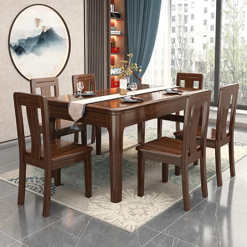 Nordic Wooden Dining Tables Design Restaurant Long Luxury Modern Dining Tables Kitchen Home Brown Mesa De Jantar Funiture