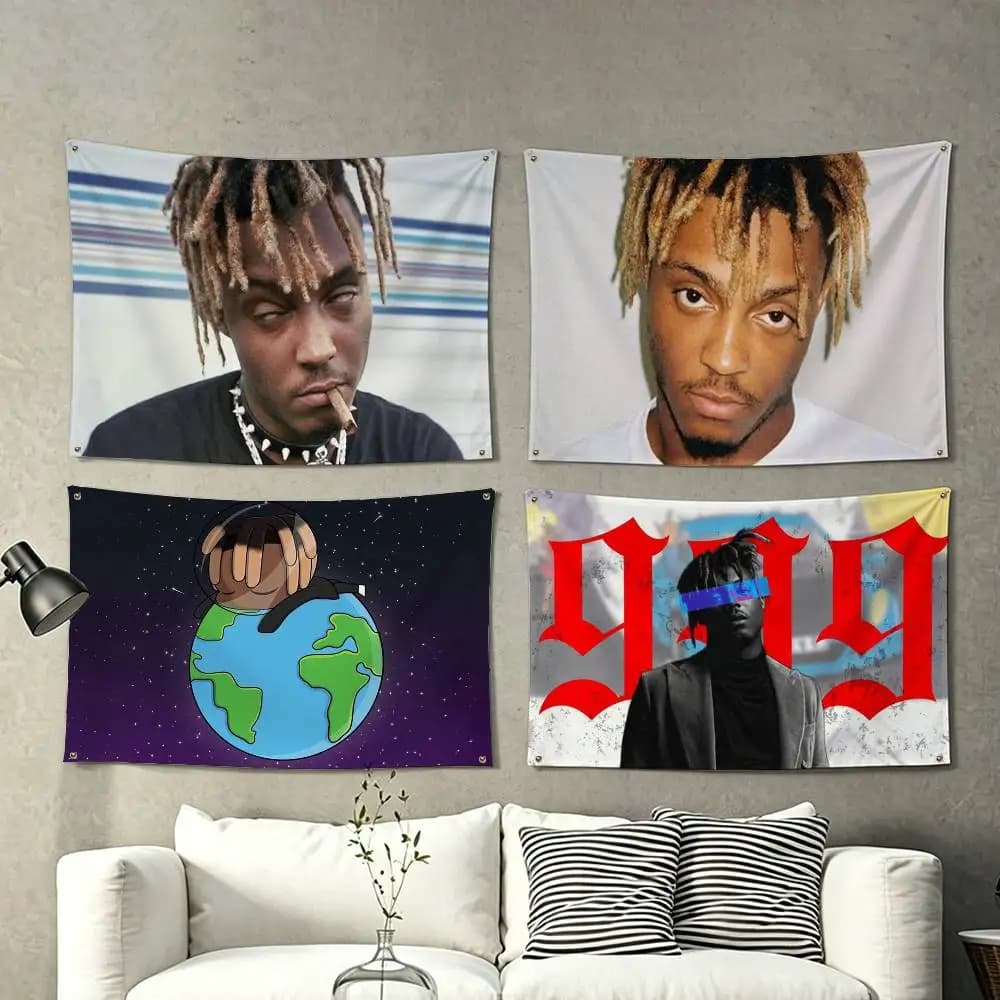 Rapper999 J-Juice W-WRLD  Flag Suitable For Party Club Outdoor Interior Wall Decoration Banner Fans Gift