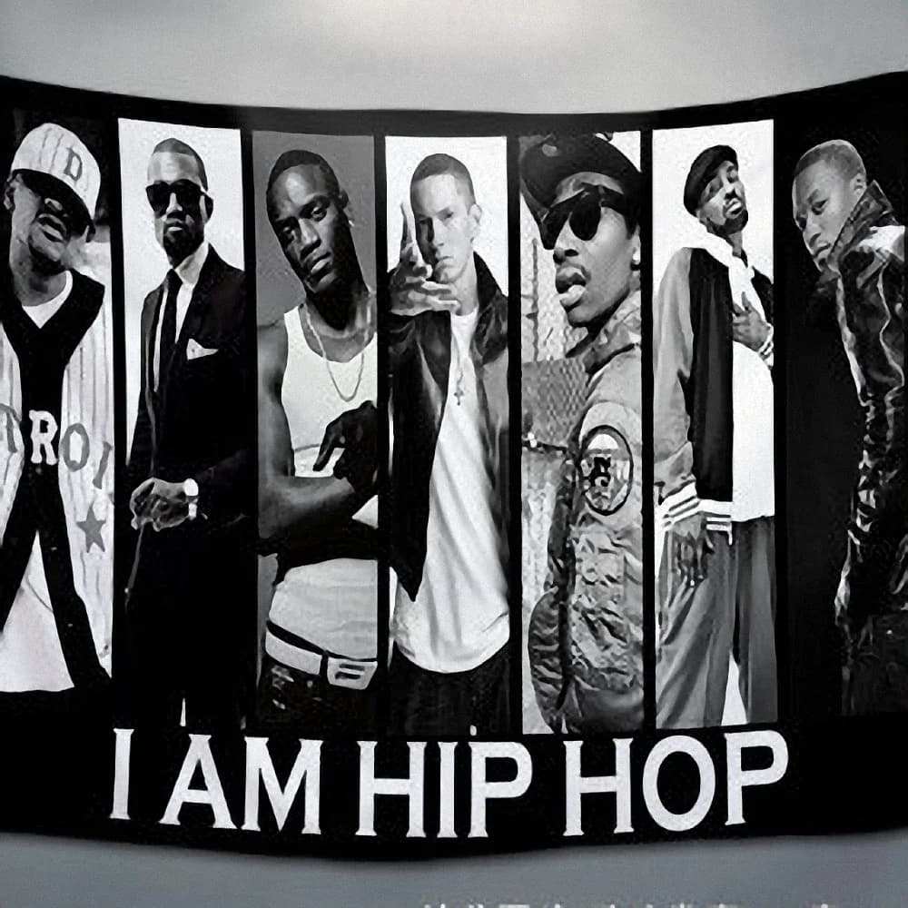 Hip Hop\Rock\Thrash Metal\ Reggae Music Gig Poster Large Flag Curtain Banner HD 4 Hole Tapestry Print Cloth Art Room Decoration