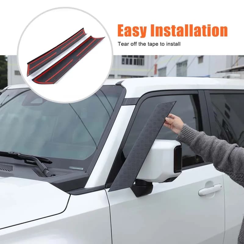 For Toyota Land Cruiser 250 ABS exterior A-pillar decorative cover 2024-2025 Prado LC250 exterior modification accessories