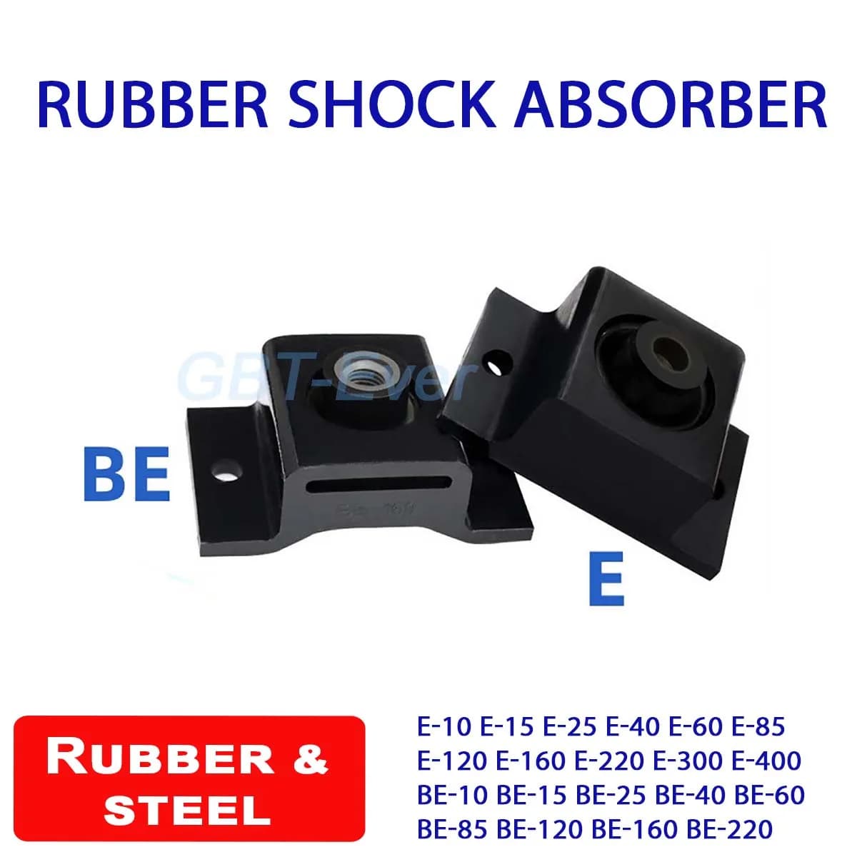 1pcs Rubber Shock Absorber Anti Vibration E Type/BE Type Rubber-Metal Silentblock E10/E15/E25/E40~E400 BE10/BE15/BE25/BE40~BE220