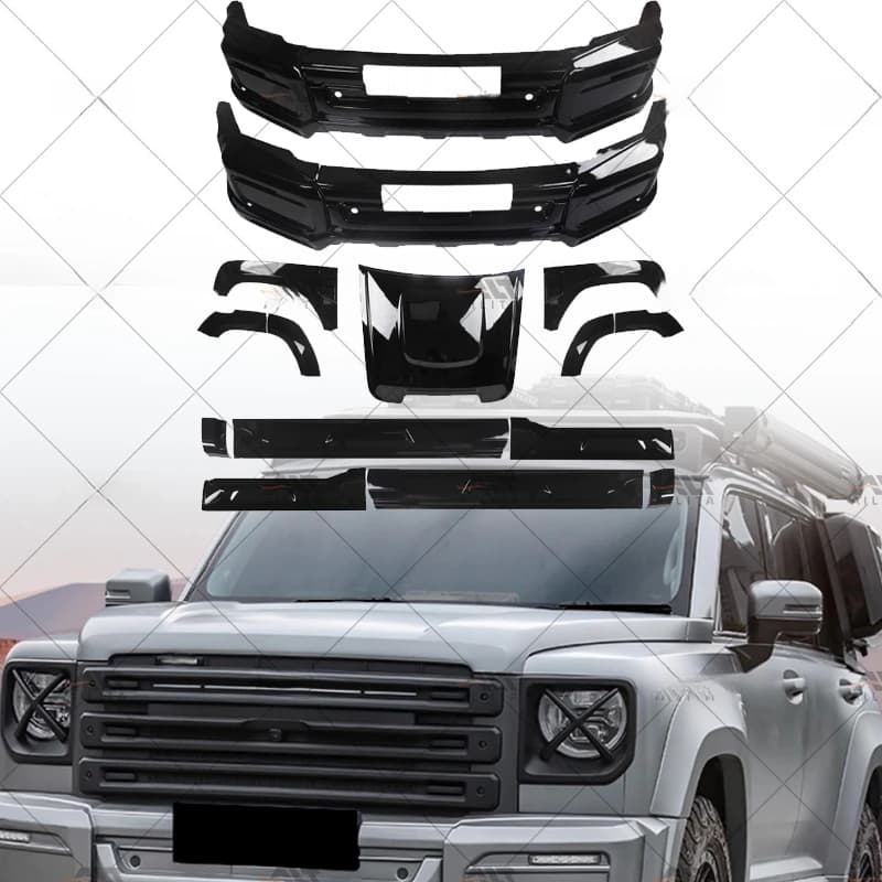 High Quality Offroad Upgrade Body Kit Front Rear Bumpers Fender Flares Side Skirts Exterior Accessories Fit for Haval Raptor