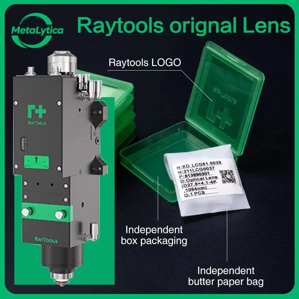 Raytools Original Laser Protection Lens 24.9x1.5 27.9x4.1-4kw 37x5 30x1.5 for Raytools BM111 BM110 BM114 Laser Cutting Head Lens