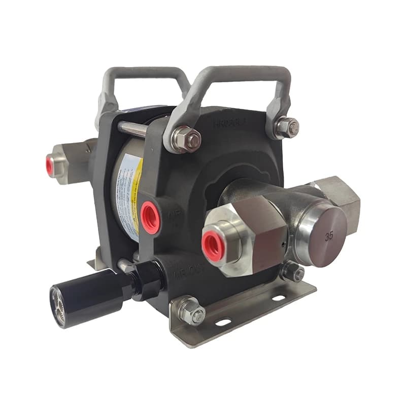 Pneumatic liquid pumps, stainless steel, similar to Haskell, high pressure pneumatic fluid/oil transfer pumps