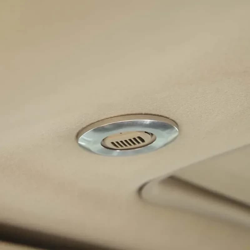 For Hummer H2 2003-2007 For Hummer H3 2005-2009 Aluminum Alloy Silver Car Roof Microphone Decorative Ring Accessories