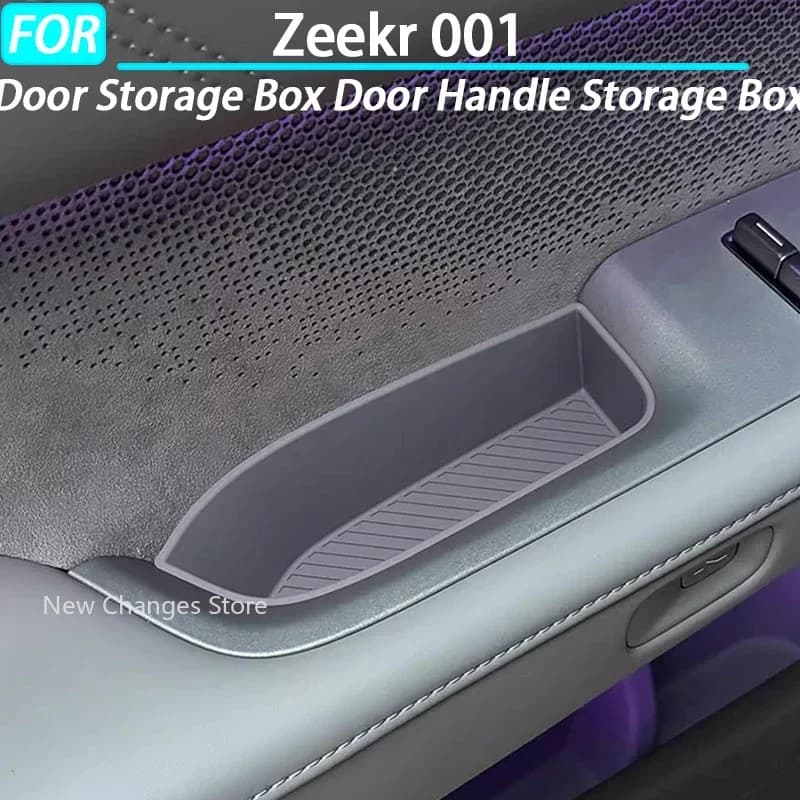For Zeekr 001 2024 2025 Car Door Silicone Storage Box Door Handle Silicone Storage Box Interior Upgrade Parts