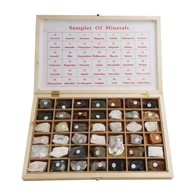 Geography Education Supplies 42 Mineral Samples