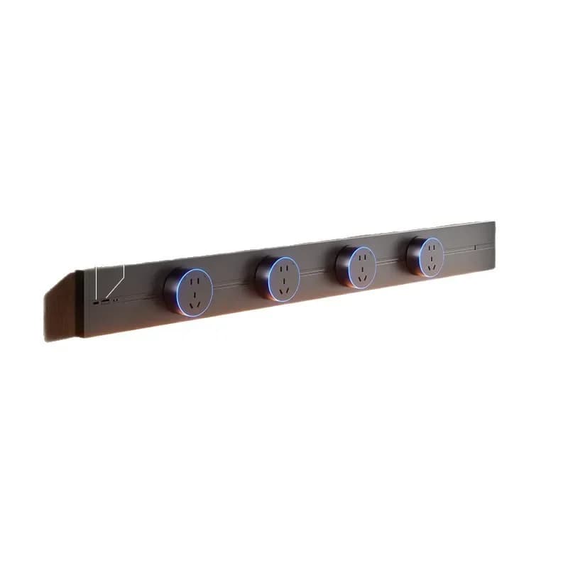 Sensor light track socket household removable kitchen living room slide slide power strip
