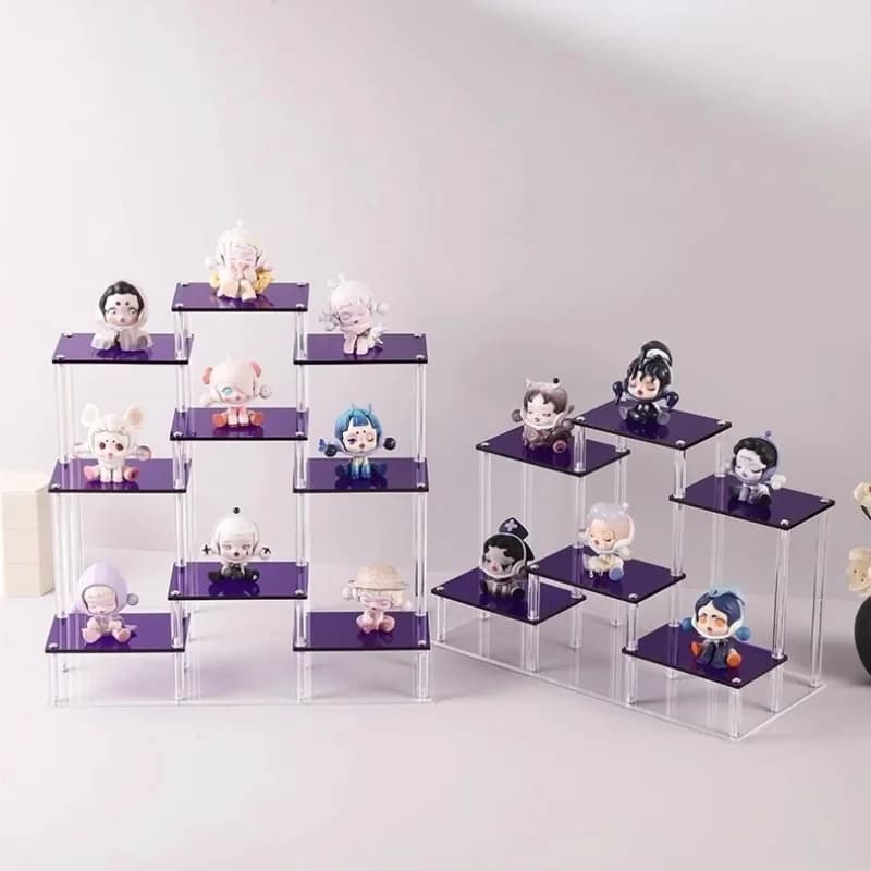 Colorful Acrylic Display Stand Desktop Small Doll Holder Cup Jewelry Figurine Simple Storage Rack For Model Collection Storage