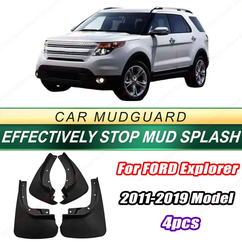 For FORD Explorer 2011-2019 Model 4PCS Front Rear Mud Flaps Splash Guards Fender Mudguards Auto Accessories