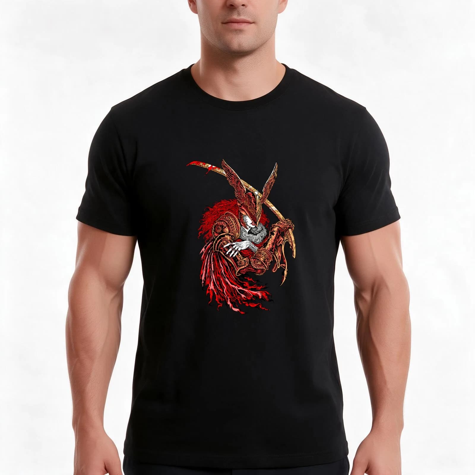 Malenia, Blade of Miquella T-Shirt, Summer Casual Cotton Tee, Oversized Streetwear Tops, Vintage Graphic Print, Unisex Men Women