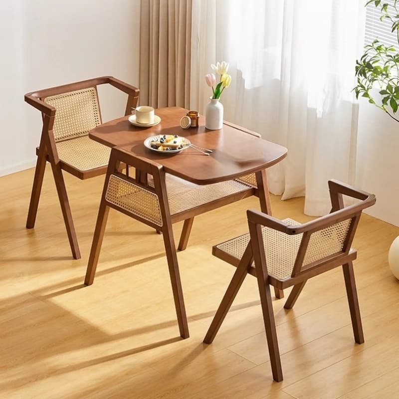 Balcony tea table and chair combination casual rattan one table and two chairs mini courtyard terrace outdoor three-piece set