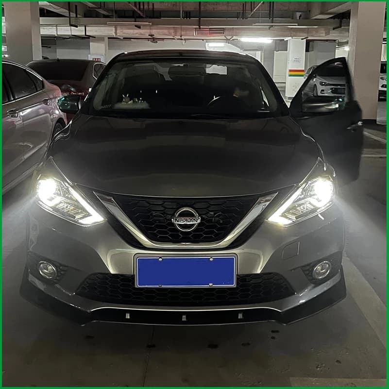 For NISSAN SENTRA 2016-2019 Front Bumper Lip Protector Plate Cover Trim Decorative Strips Car Styling Auto Parts Accessories