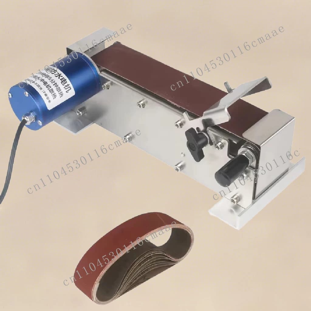 Mini Belt Sander 50*533mm Electric Polishing Machine Waterproof Benchtop Sander Sharpener for Knives Cutter Edges Sharpener