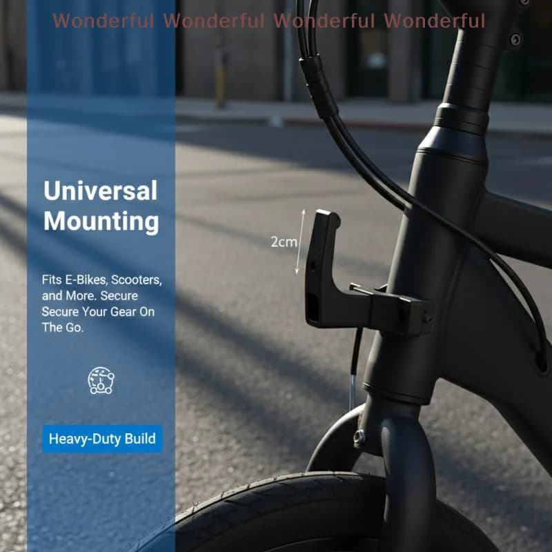 Motorcycle Storage Hook for Helmet and Luggage Bags Sturdy and Reliable Design