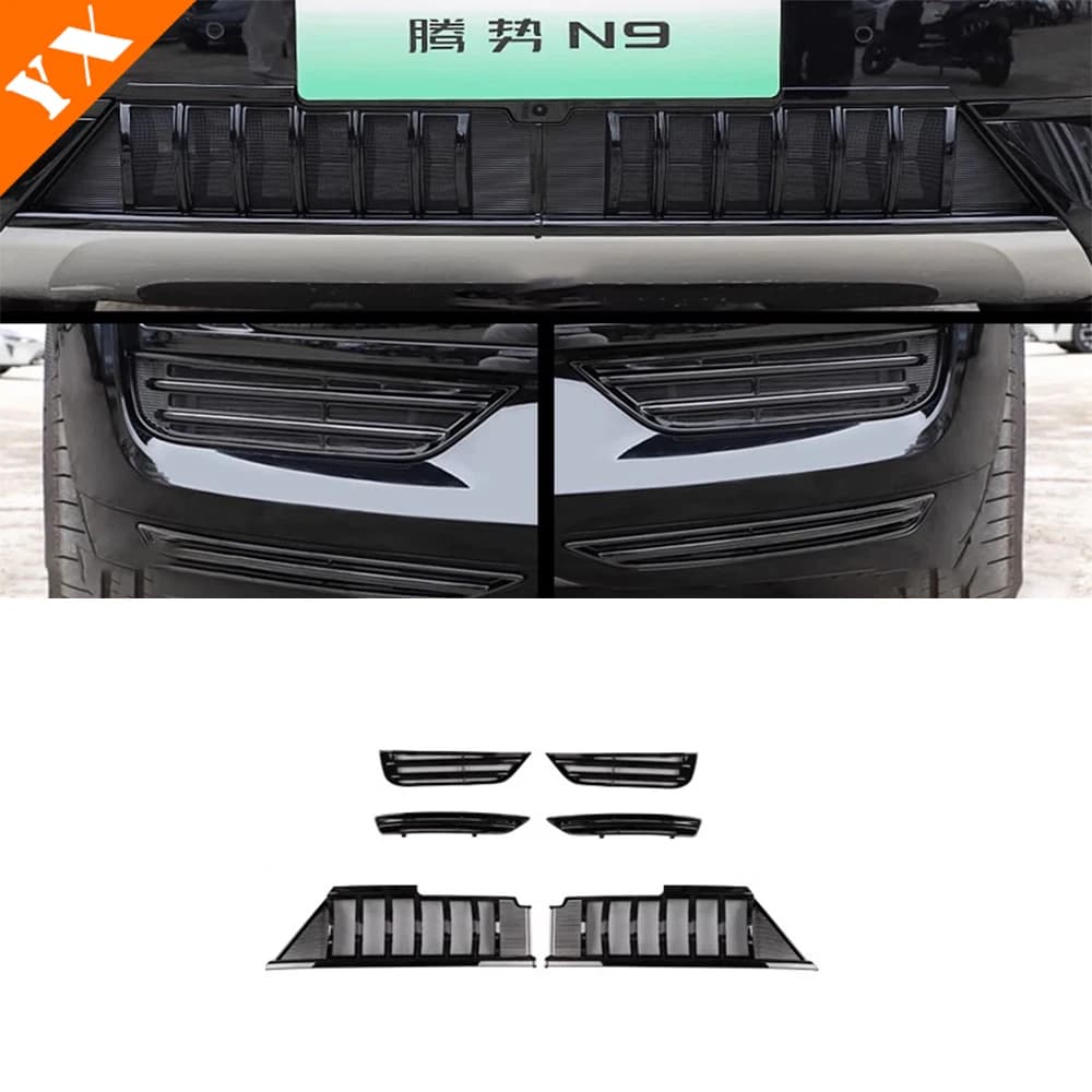 For Denza N9 2025 2026 accessories Car Front Grille Cover Frame Car Integrated insect screen Auto insect screen