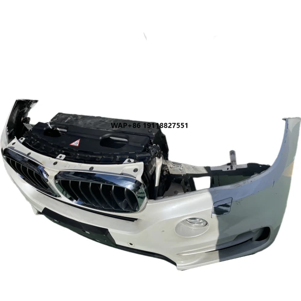For  X5 F15 F85 2015-2018 Radiator Kit Electronic Fan Cooling System AC Condenser Front Bumper Complete Kit