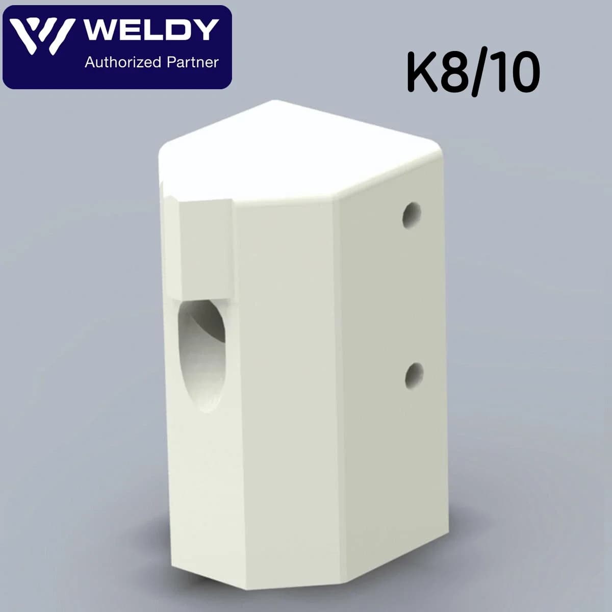 WELDY Welding Shoe Insert K8/10 for Booster EX2 / EX3 Extrusion Welder-126.105
