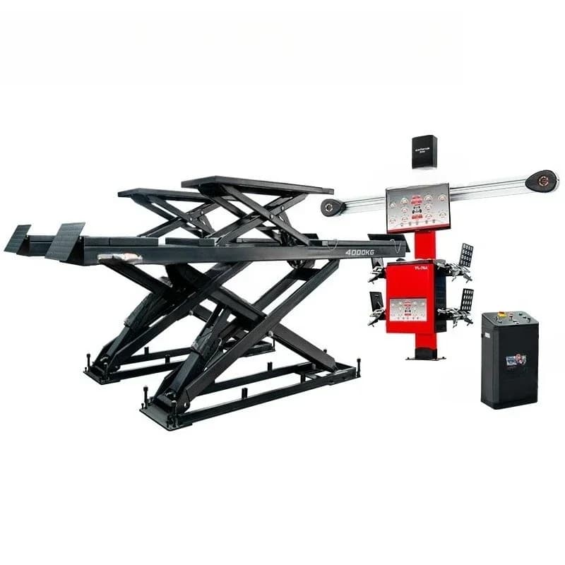 Mother and child large scissor lift car lift