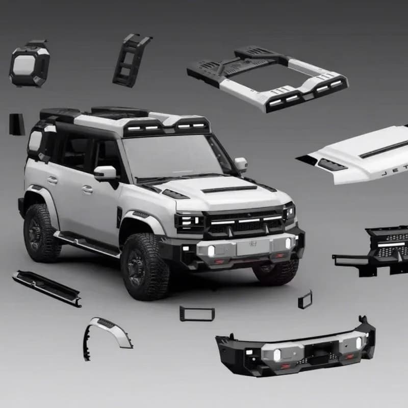 High Quality 4x4 Off‑Road Starry Sky Package Body Kit Front Rear Bumpers Hood Upgrade Fit for Jetour T2