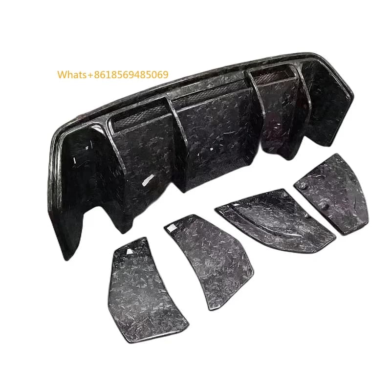 P Style Carbon Fiber Rear Diffuser  R8 2017-2018 HOT SALE New Style