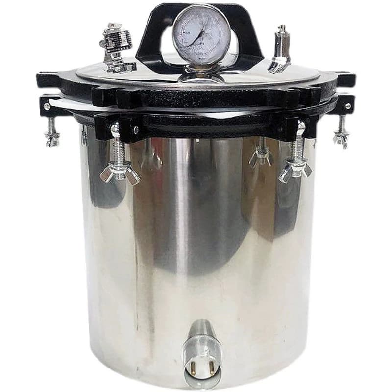 JX-18B Portable Sterilizer Stainless Steel Laboratory High Temperature Pressure Steam Sterilizer