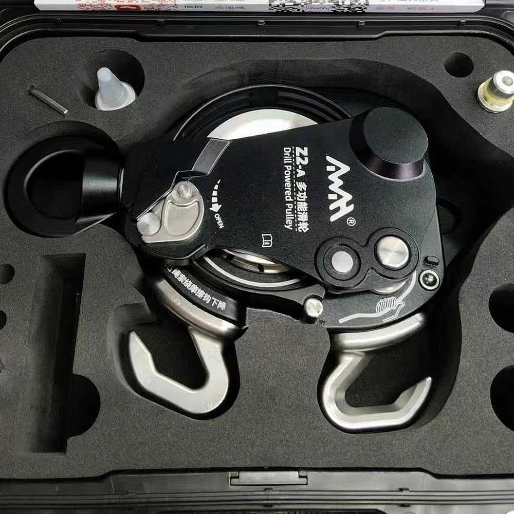 AWAH Z2-A Retractable Electric Ascender Kit Aerial Work Slow/Rapid Descender Rope Climbing Machine Fall Protection Equipment