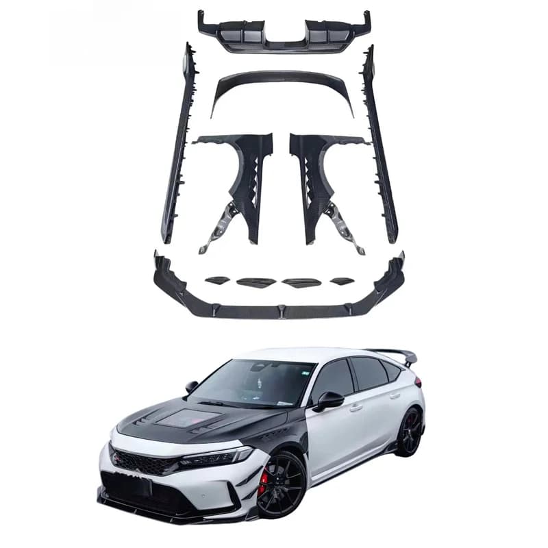 CMST Style Body Kit Diffuser Hood Front Lip Fender Side Skirt Spoiler Canard Exterior Accessories For Type R FL5 2022+
