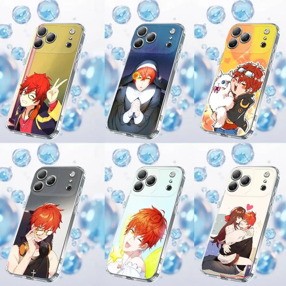 For Mystic Messenger 707 Phone Case For iPhone 15 17 12 14 13 16 11 E Max Plus Air Pro Mini DIY Clear Silicone Shell