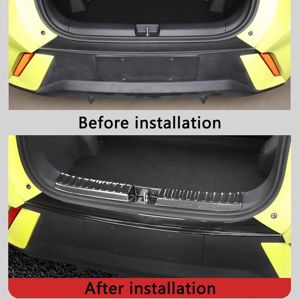 For BYD Seagulls Dolphin Mini Surf Innerr Rear Bumper Plate Protector Car Trunk Threshold Protector Accessories 2023 2024 2025