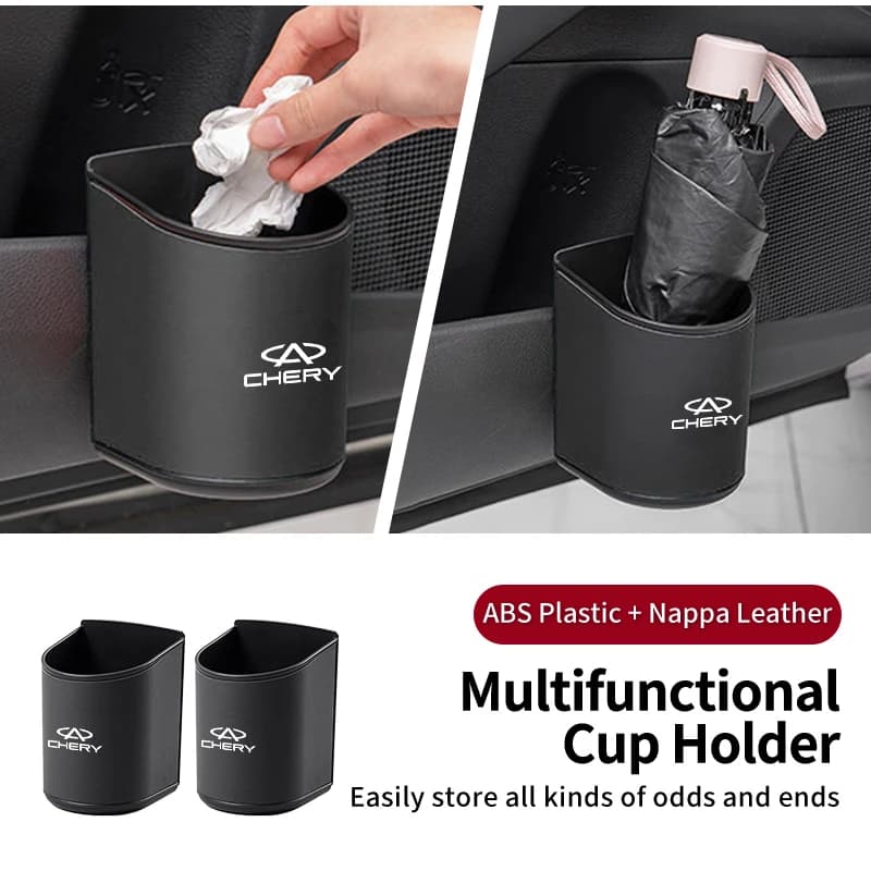 Car Door Water Cup Box Mug Drinks Storage Bag Accessories For Chery Tiggo 7 Pro 8 4 5 3 2 T11 5X Amulet Fora QQ IQ