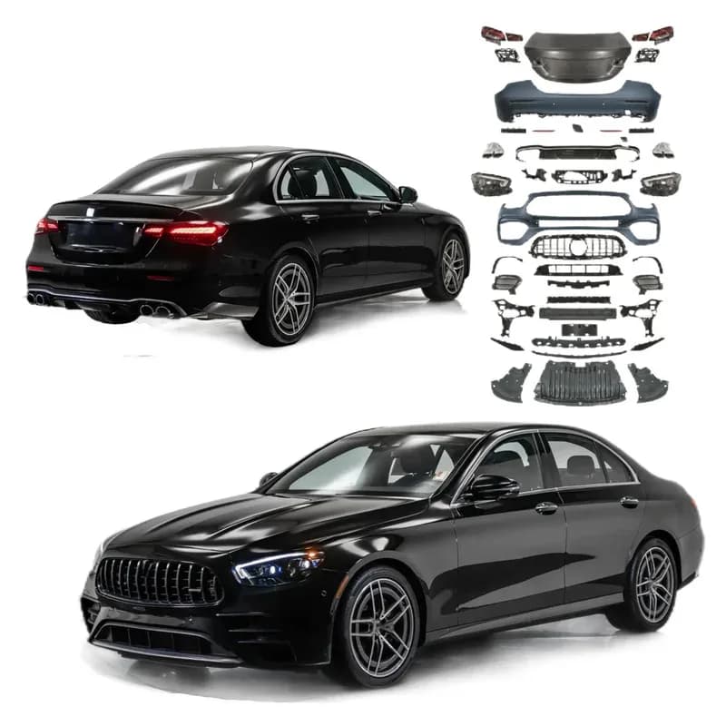 Bodykit for  W213 E-Class 2016-2020 to W213 2023+ E63 Exterior Modification Bumper Taillight Plug and Play